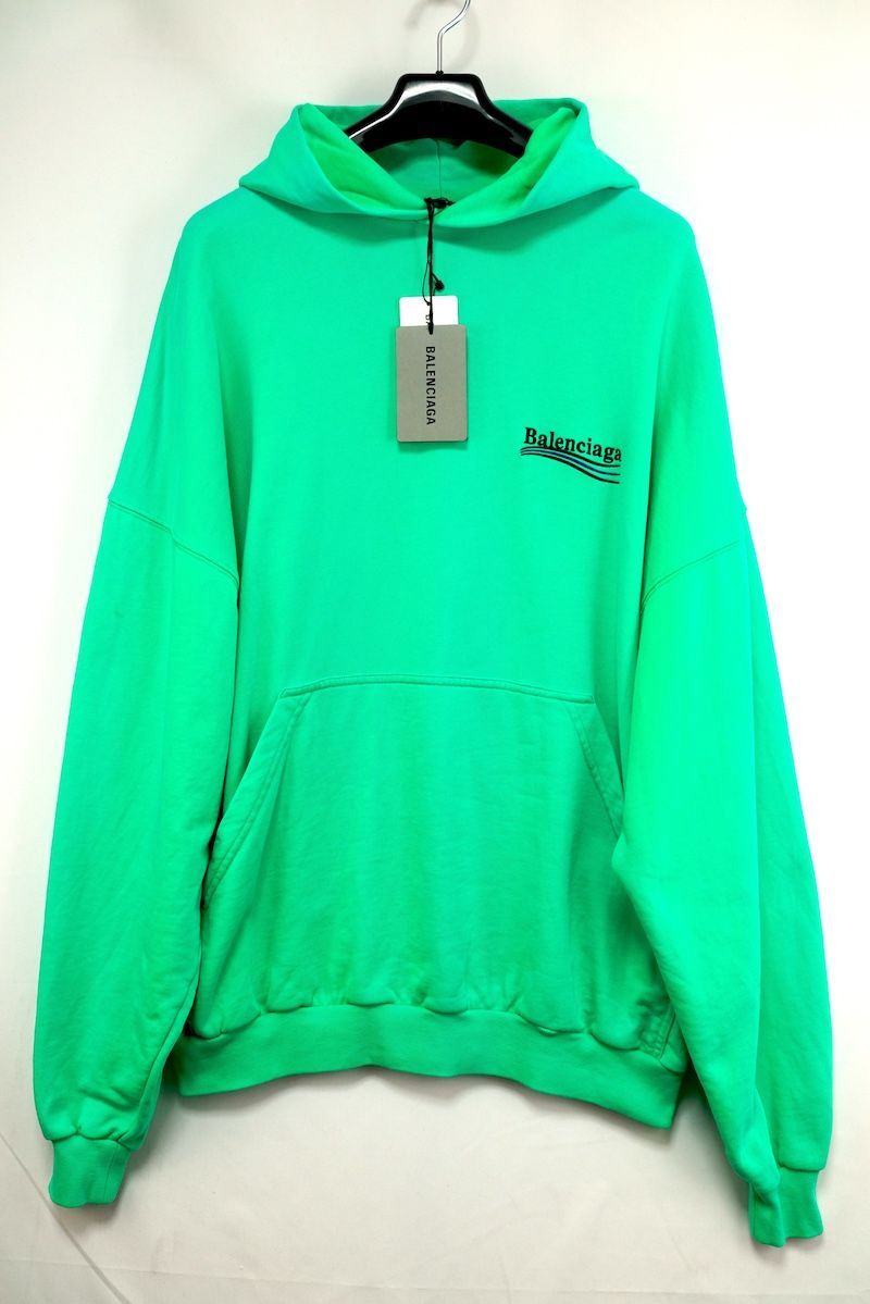 BALENCIAGA バレンシアガ キャンペーンロゴ 刺繍 プルオーバーパーカー