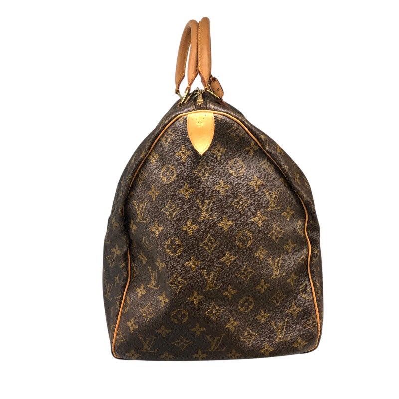 ルイ ヴィトン LOUIS VUITTON ｷｰﾎﾟﾙ55 M41424 ブラウン ゴールド金具 PVC モノグラムキャンパス ユニセックス ボストンバッグ