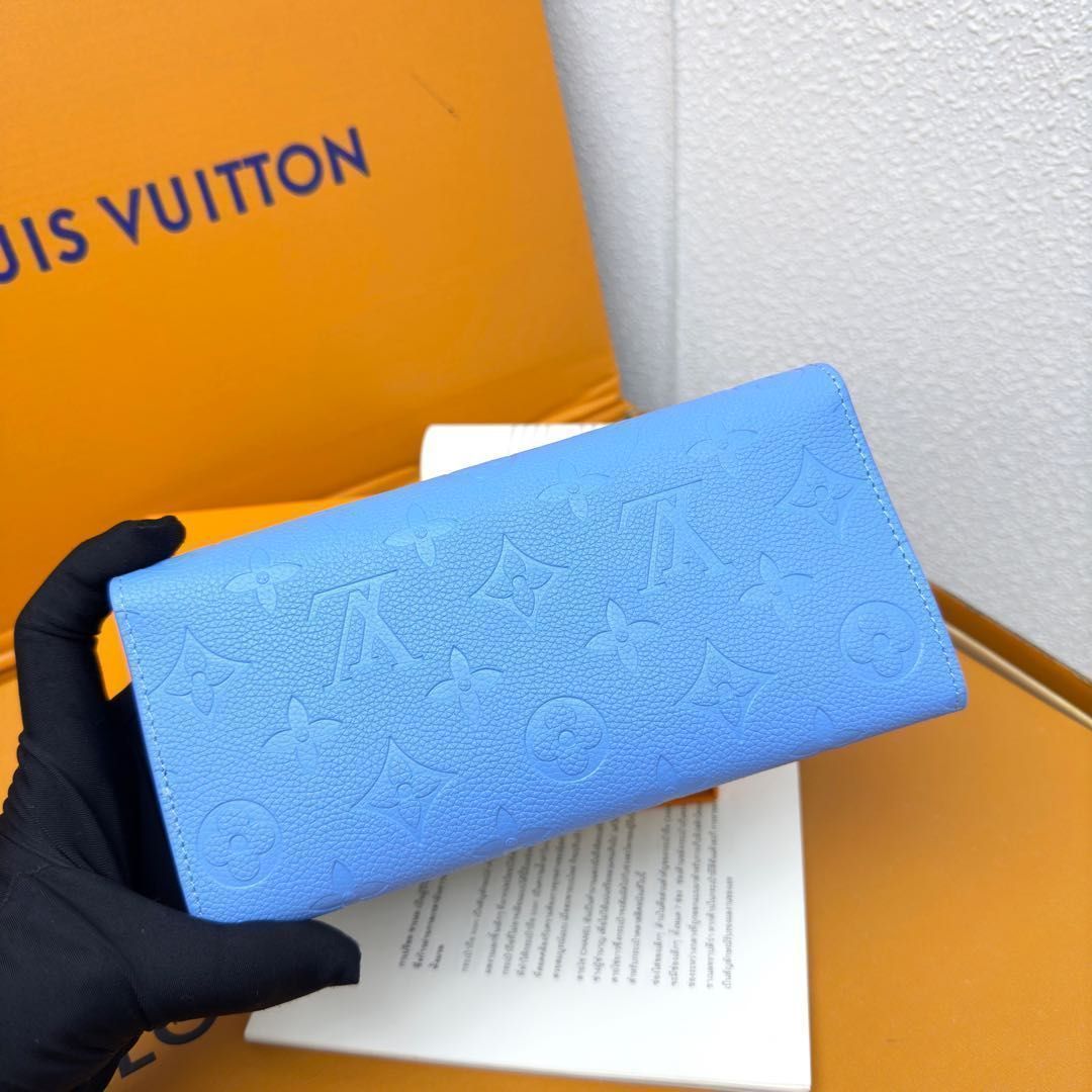 ブルーが印象的♪【Loius Vuitton】コンパクトウォレット louis-vuitton-lv-vertical-