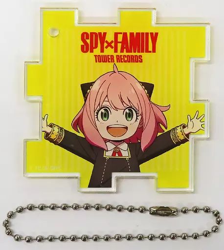 『SPY×FAMILY』× TOWER RECORDS アクリルキーホルダー 中古】雑貨 アーニャ・フォージャー(通常服) 「SPY×FAMILY×TOWER