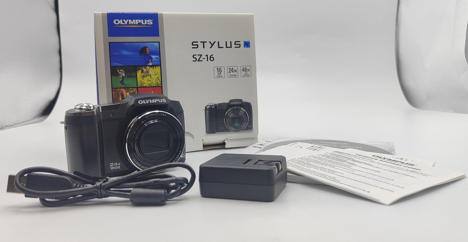 OLYMPUS デジタルカメラ STYLUS SZ-16 ブラック