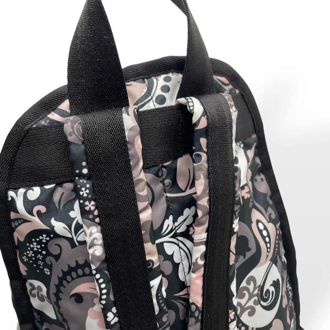 希少　美品　レスポートサック リュックサック　パイソン柄　ナイロン　ブルー 希少 美品 レスポートサック リュックサック パイソン柄