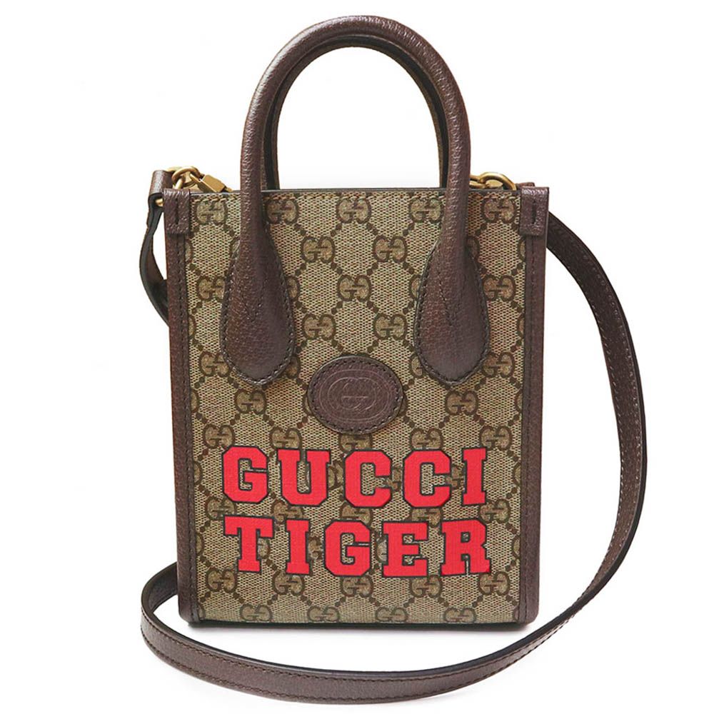 グッチ GUCCI インターロッキングG TIGER ミニ トート ショルダー ...