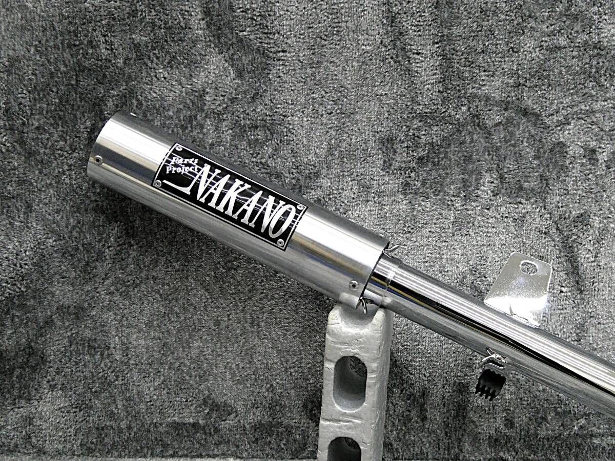 GN125 ナカノ エンデ マフラー管 メッキ42.7πアウター/ショート管