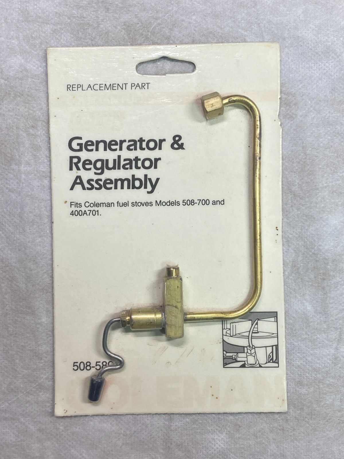Coleman 508 未使用　ジェネレーター　２レバー 欠品 NOS】コールマン 508-589C ツーレバー用新品ジェネレーター