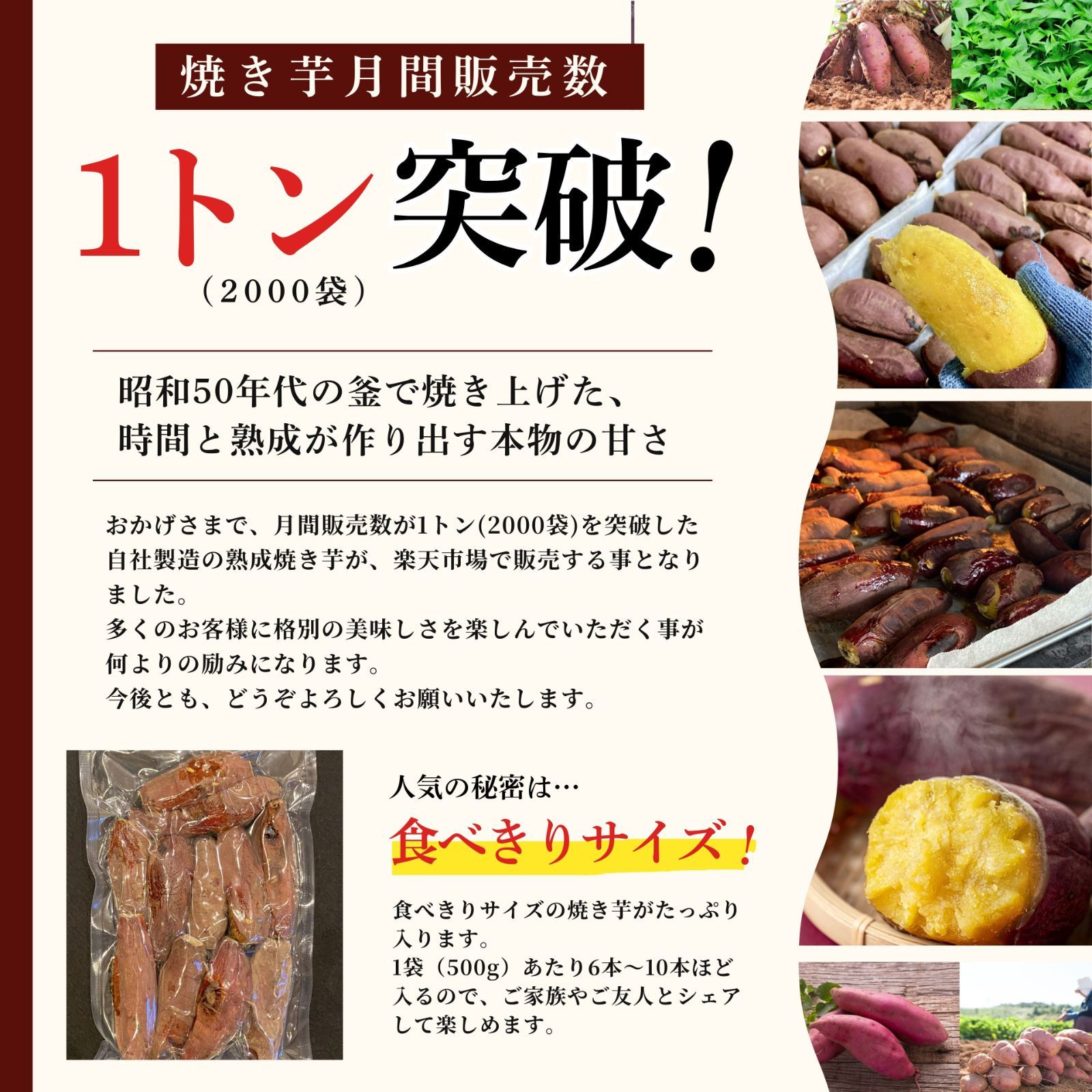 【本場】鹿児島 熟成 焼き芋 箱込み 1kg 【小さめの芋がたっぷり】干し芋 紅はるか 好きに ダイエット 無添加 さつまいも 【ポスト投函での配送】