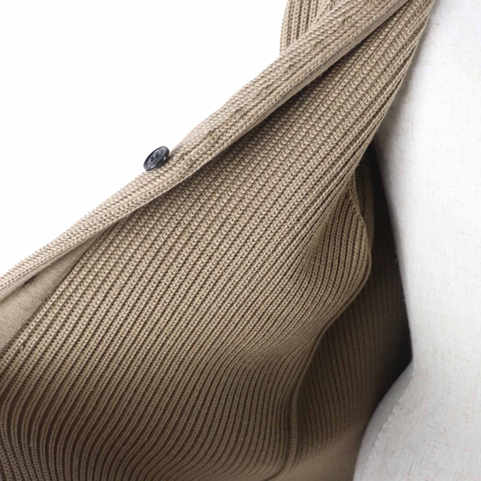 HYKE - 極美品◎HYKE ハイク 152-11053 ウール100％ ロング丈 ニット カーディガン ブラウンベージュ系 1 正規品 レディース 極美品◎HYKE ハイク 152-11053 ウール100％ ロング丈 ニット