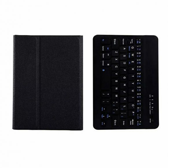 iPad10.2 10.5対応 ipad対応 Android対応 キーボード  ケース  スタンド付 PU レザー 着脱式 ワイヤレス Bluetooth 無線 手帳型 ブラック 黒 tecc-ipadkb
