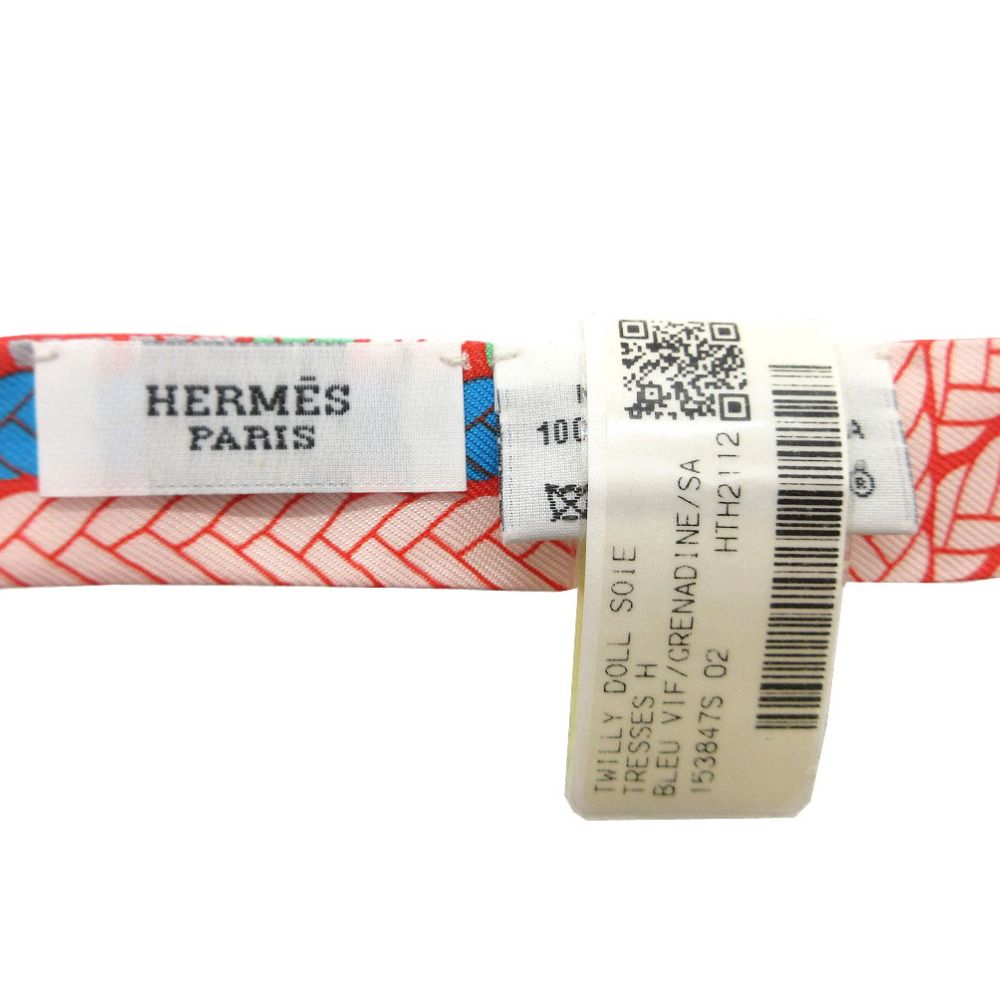 未使用品 エルメス ツイリードール トレスH スカーフ シルク サーモン  