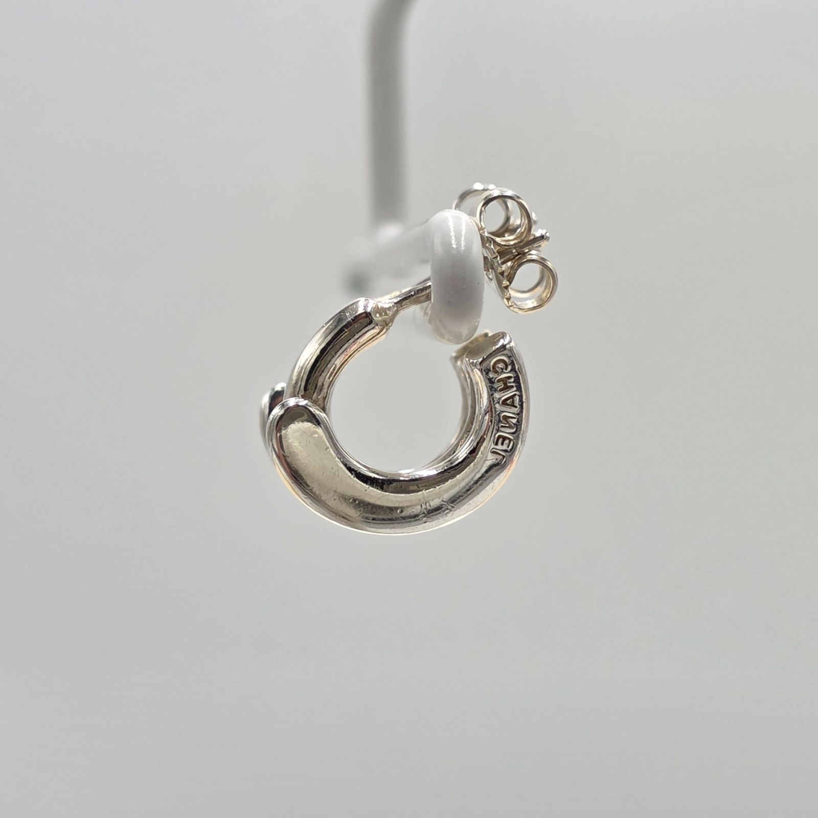 美品 CHANEL フープピアス シルバー 925 両耳 - メルカリ