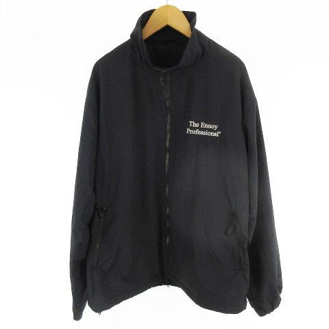 エンノイ ENNOY 23AW NYLON JACKET コラボ ナイロン ジップアップ ジャケット 黒 ブラック Ｌ AW23BRENJK02LP  - メルカリ