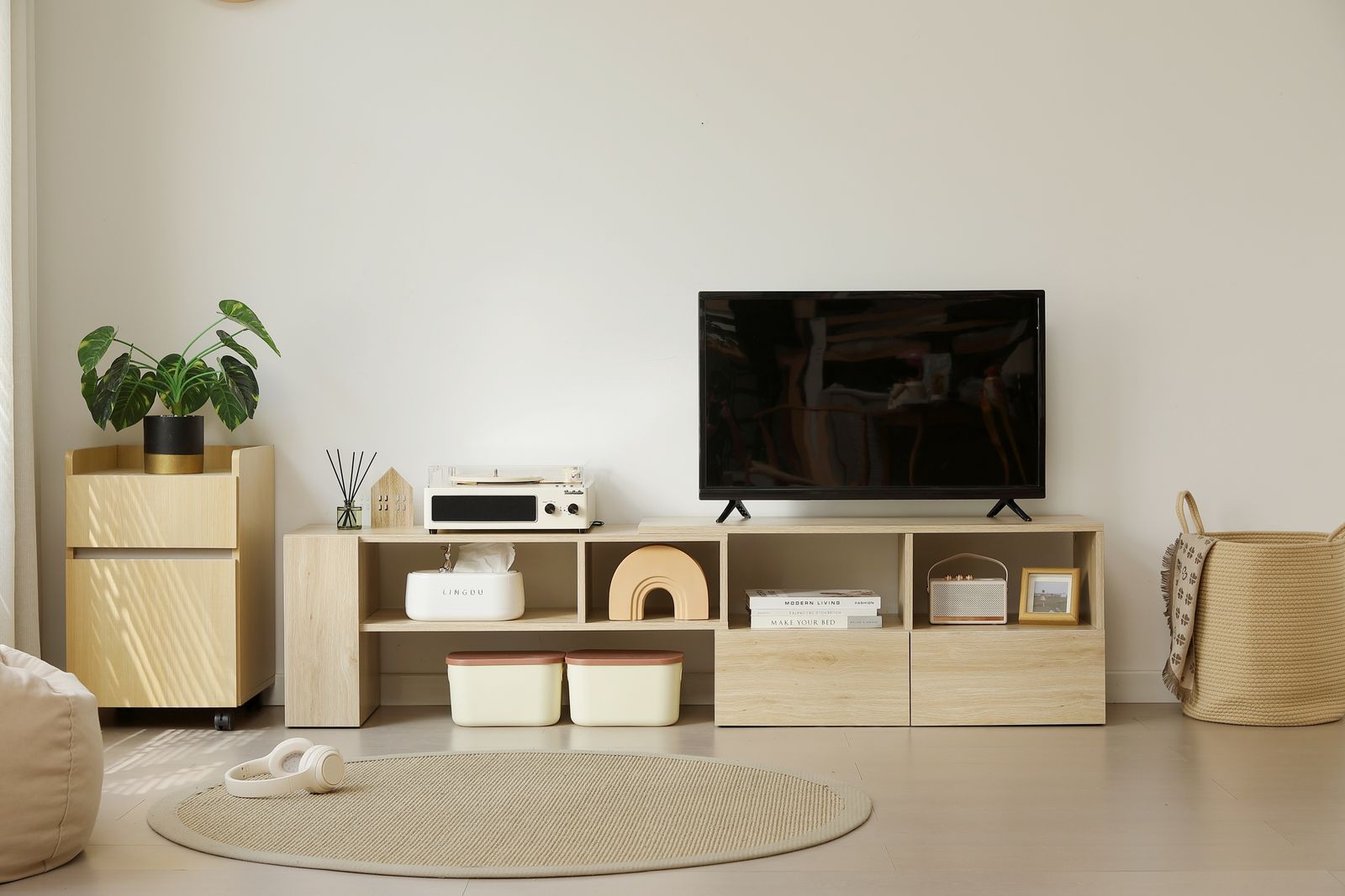 超人気！テレビ台 ローボード 収納 伸縮自由 幅95～169cm BROWN 大人気！テレビ台 ローボード 収納 伸縮自由 幅95～169cmBrown