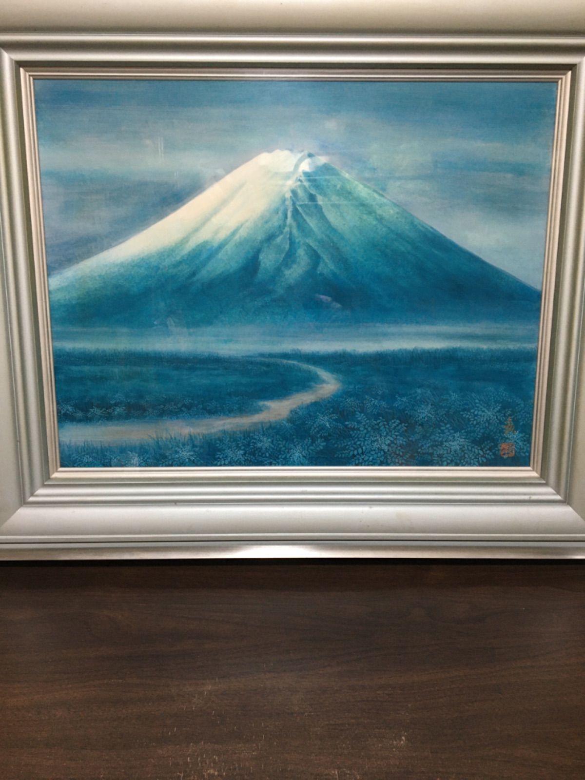 豪華 日本画 霊峰 富士山 戸田三顕 絵画/タペストリー