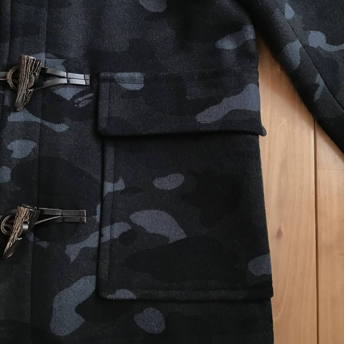 BAPE camo ウール ダッフルコート Sサイズ a bathing ape Duffle