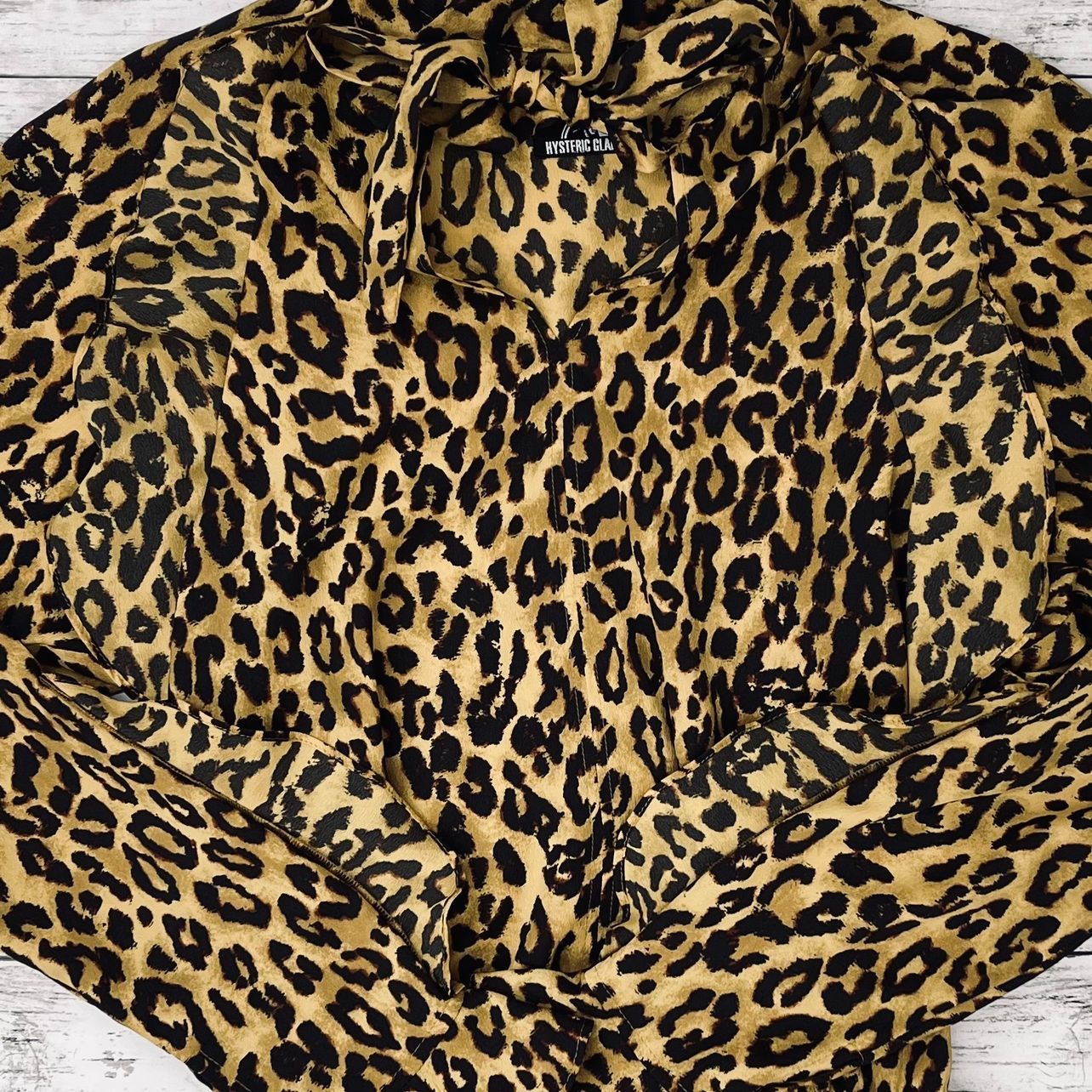 【希少】HYSTERIC GLAMOUR レオパード　シャツ　M 希少】HYSTERIC GLAMOUR ヒステリックグラマー レオパード