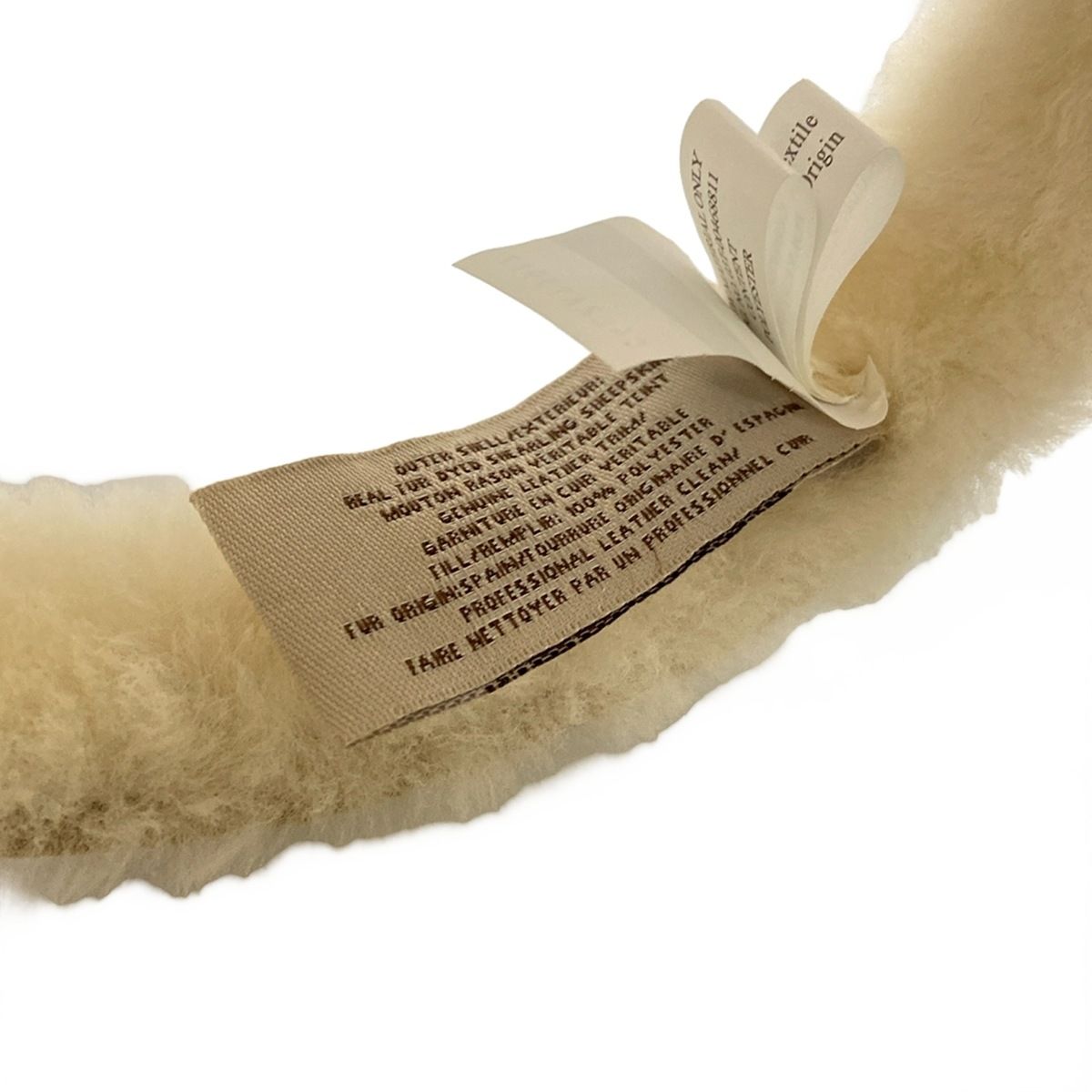 【新品未使用品】UGG アグ　イヤーマフ　ベージュ UGG(アグ) 小物美品 - ベージュ×アイボリー イヤーマフ／耳あて