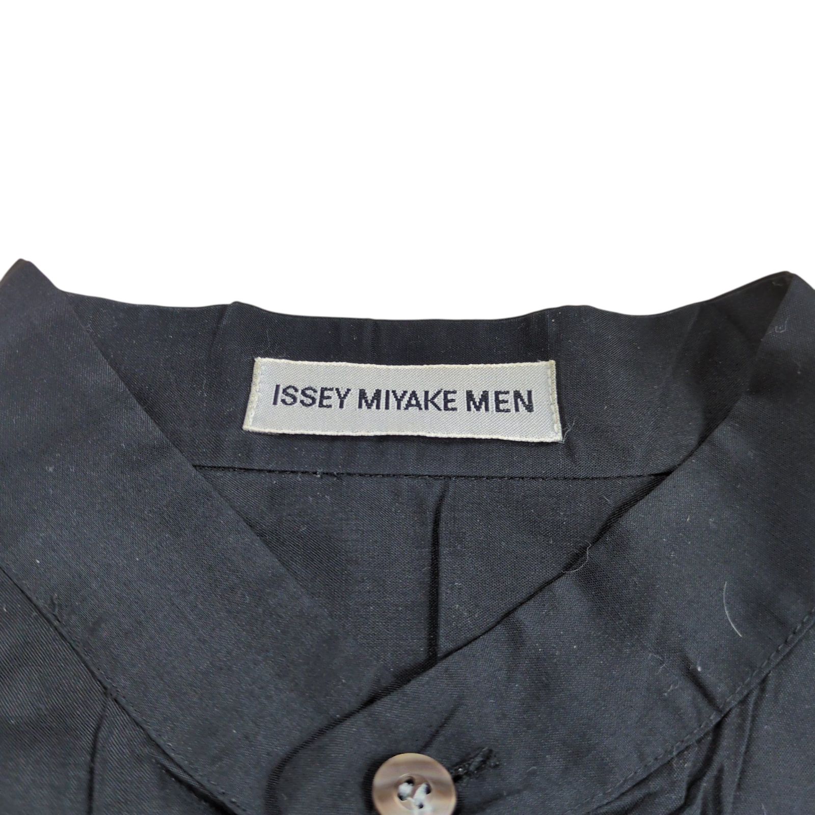 issey miyake ノーカラー　半袖シャツ ISSEY MIYAKE MEN