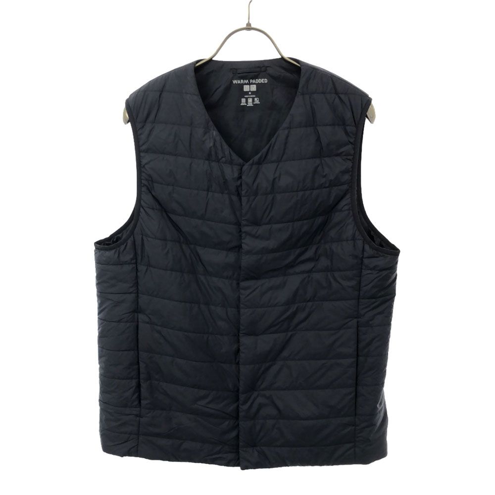ユニクロ WARM PADDED パフテック ベスト M ネイビー UNIQLO +J ヒートテック メンズ