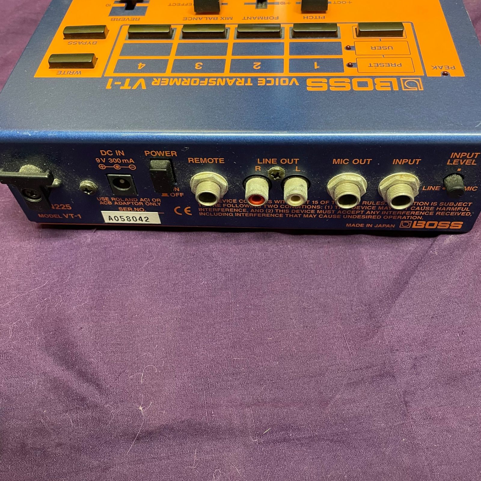 BOSS VT-1 VOICE TRANSFORMER ジャンク品 - メルカリ