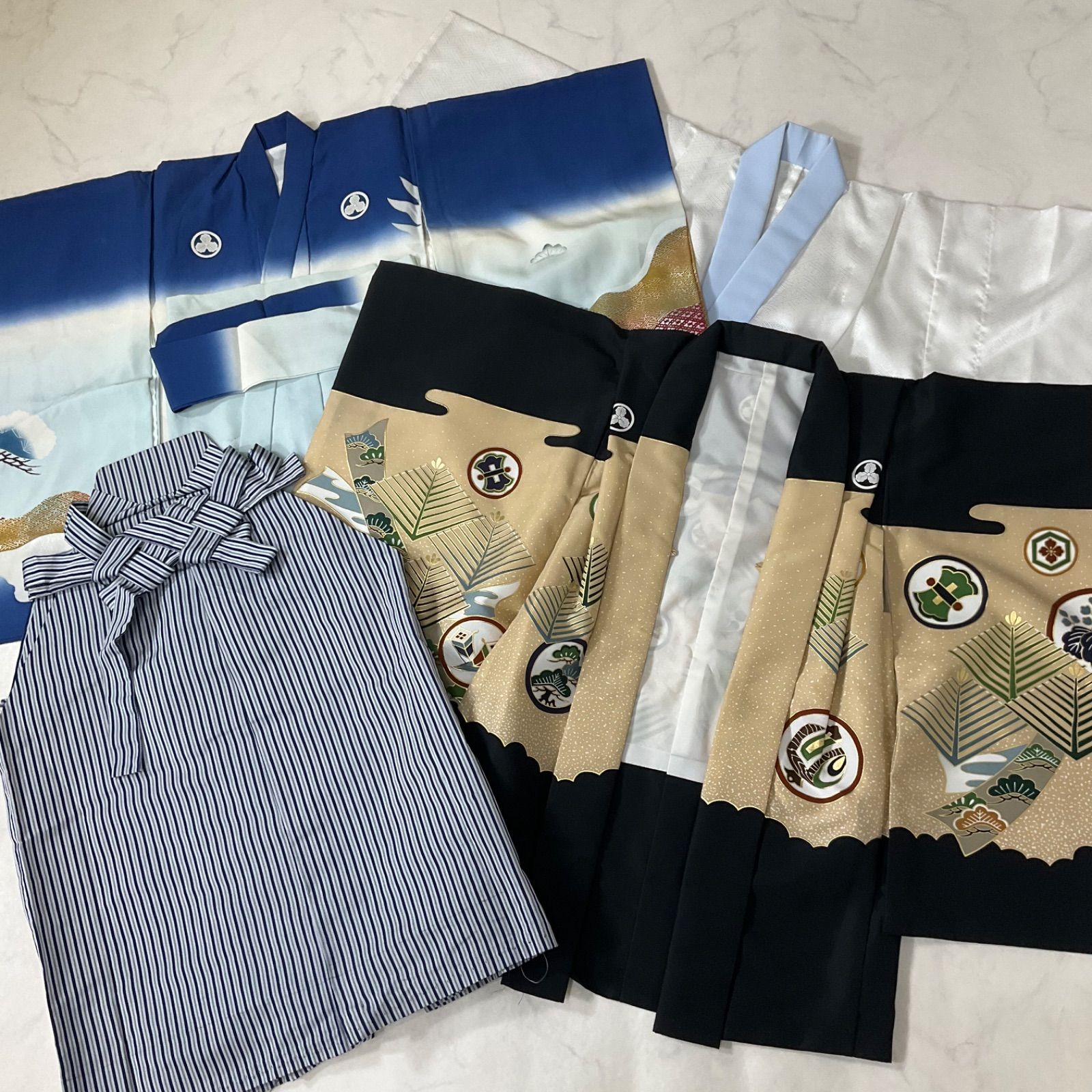 ジェラート ピケ】【KIDS】アヒル柄 甚平セット 110〜130 甚平 男の子