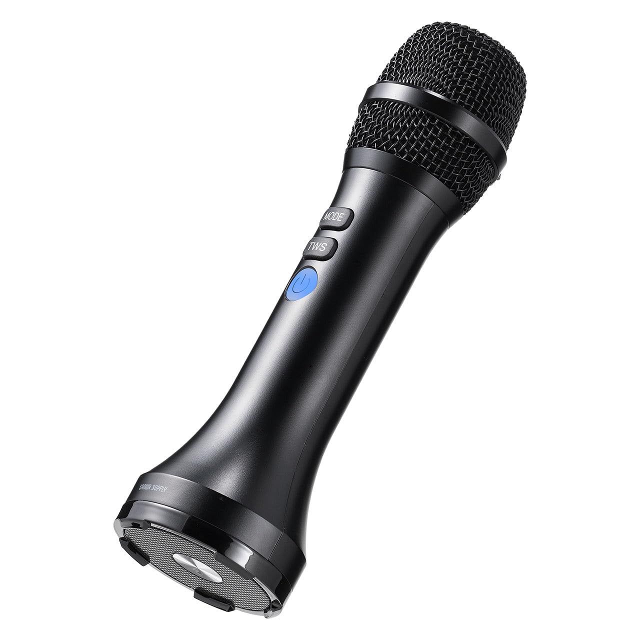 サンワダイレクト 拡声器 マイク 小型 スピーカー＆マイク一体型 Bluetooth対応 15W 軽量 300g ストラップ付 充電式 400-SP111 [15W出力]