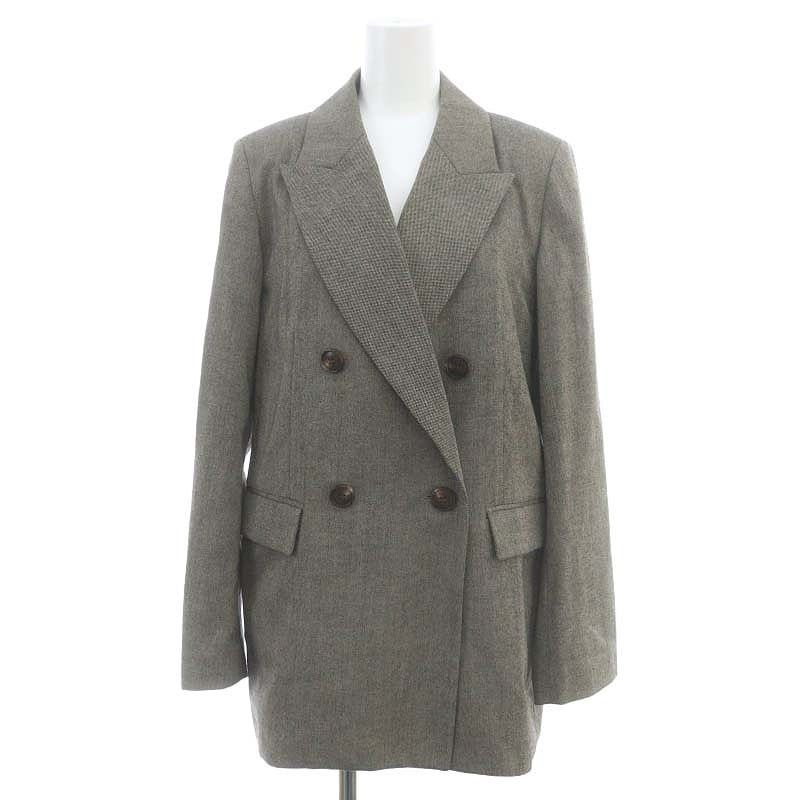 ジャーナル レサージュ journal standard L essage ダブルブレスドジャケット テーラードジャケット 総裏地 茶色 ブラウン ES OS