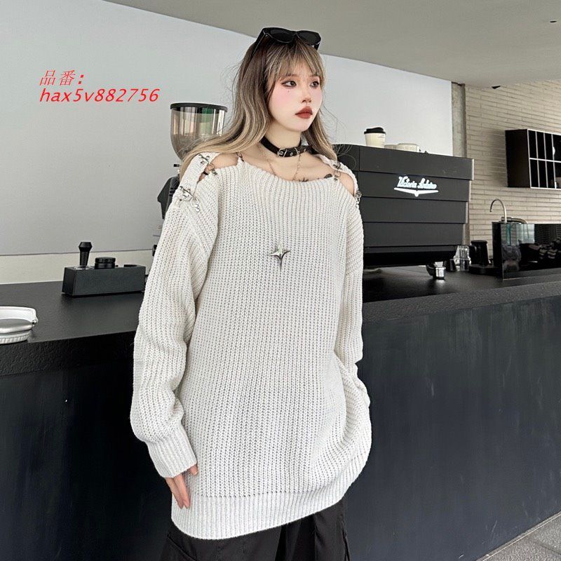 オフショルセーター韓国 原宿系ファッ hax5v882756