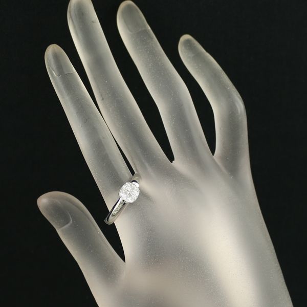 ロイヤルアッシャー Pt900 ダイヤモンド リング 0.339ct F VS1