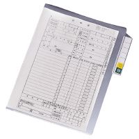 3営業日で発送 LIHIT LAB. カルテフォルダー 縦型 HK7608-ミ A4 シングルポケット 200枚入 HK7608-ミ