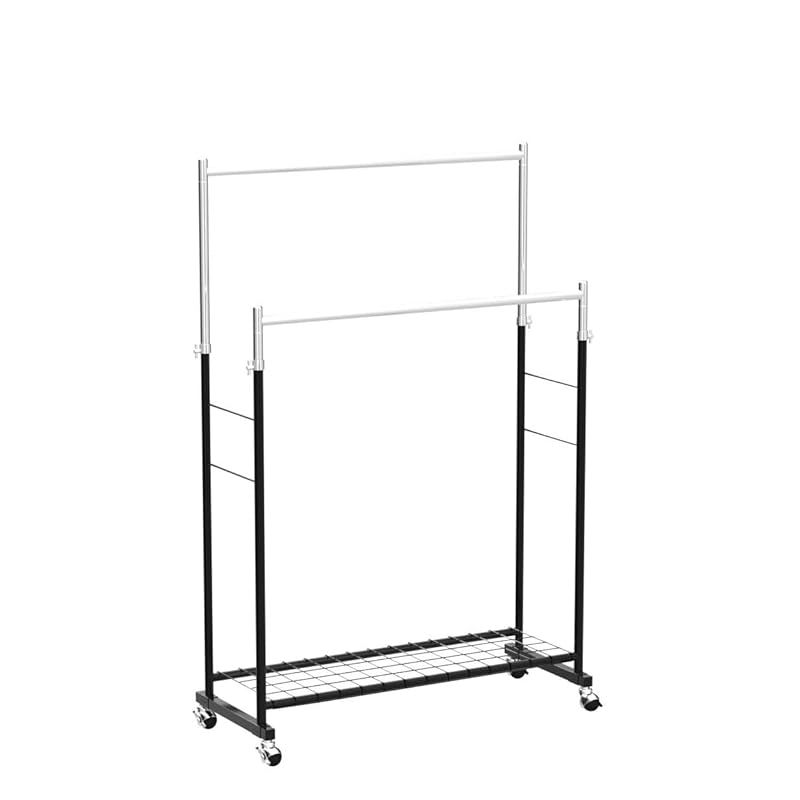 アイリスプラザ ハンガーラック パイプハンガー 節約 ダブル 幅94.5