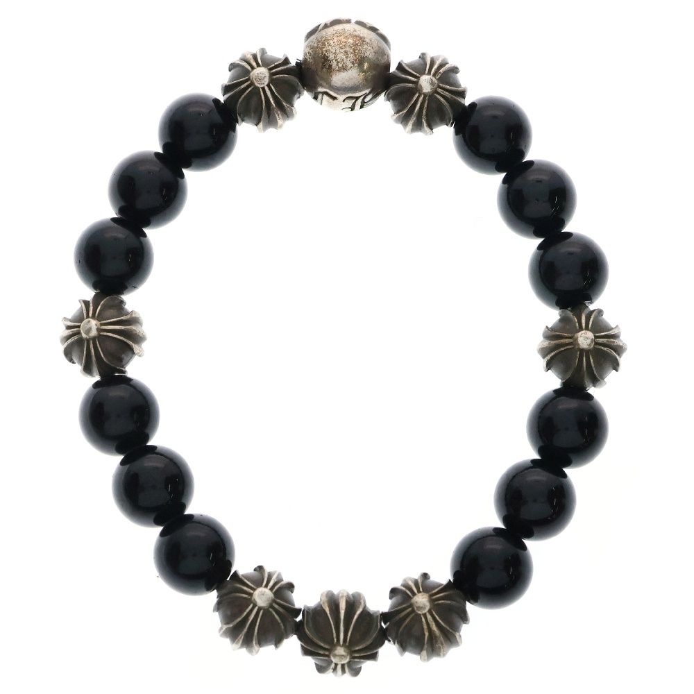 CHROME HEARTS 8MM BLACK TOURMALINE \u0026 クロムハーツ クロス
