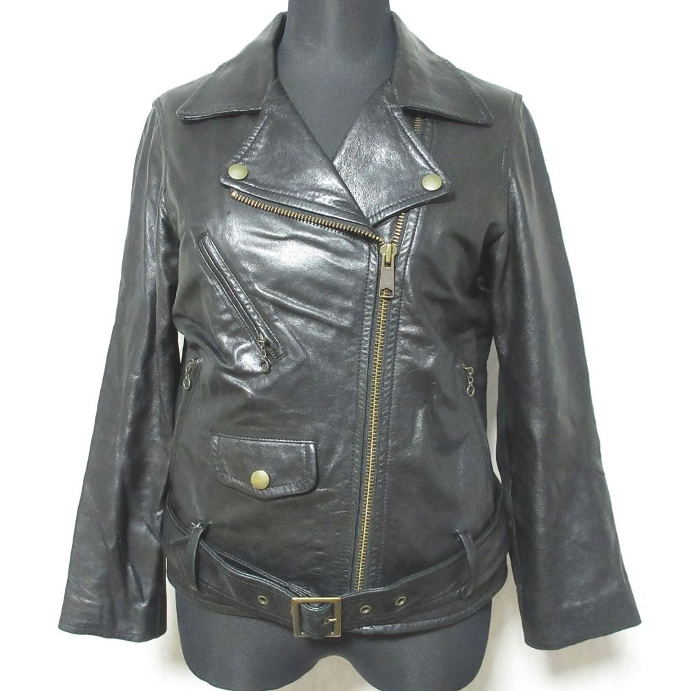 MAISON DE REEFUR ライダースジャケット 黒 良品 MAISON DE REEFUR メゾンドリーファー キルトライニング