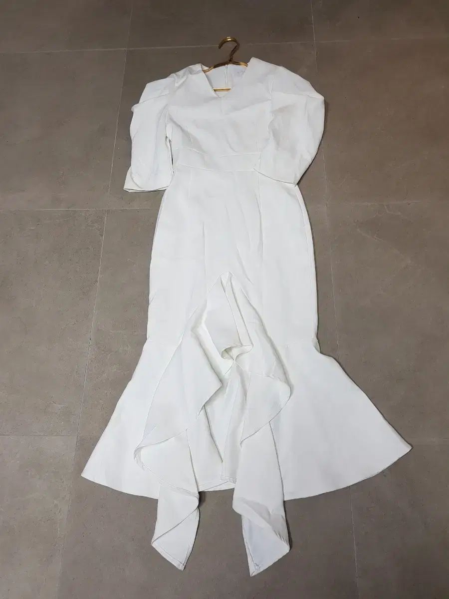 ディント ONE PIECE セルフウェディングドレス パーティー イヴニング 55サイズ