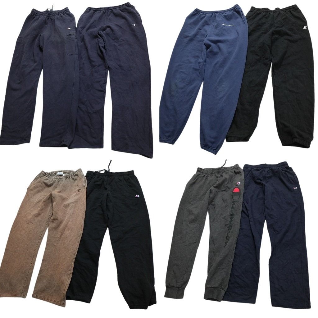 古着卸 まとめ売り チャンピオン スウェット パンツ 8枚セット メンズ Ｌ スウェットカーゴ ワイド ジョガーパンツ 古着 NC0822