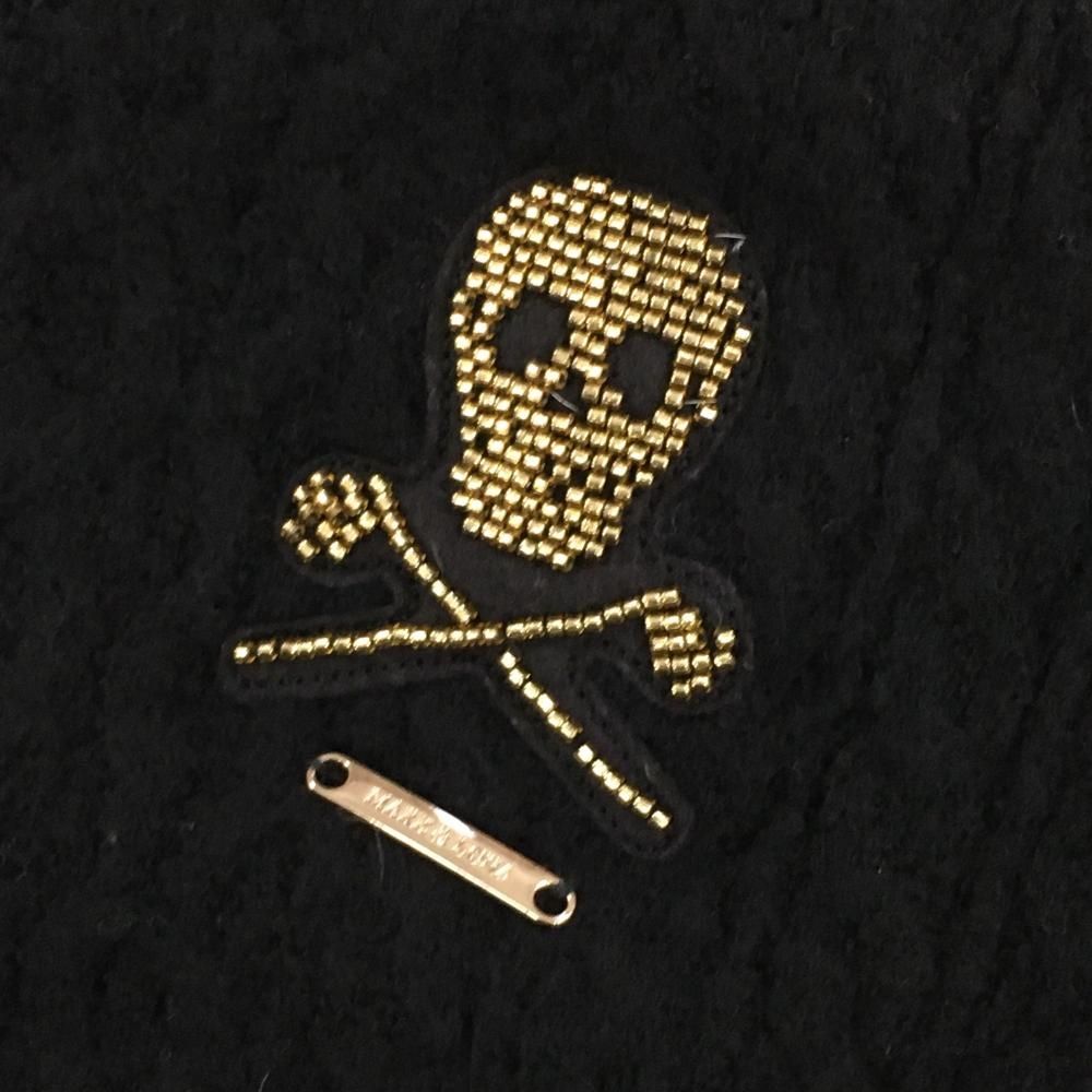 超 マークアンドロナ セーター 黒×ピンク ケーブル編 肩シャギーニット取外し可 レディース 38 M ゴルフウェア MARK＆LONA LLC-HASEGAWATOSO_COM