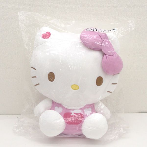ハローキティ ぬいぐるみ 大きめ　サンリオ当たりくじ ハローキティ 一番くじ 当たりくじ 黒ギャルキティ ぬいぐるみ