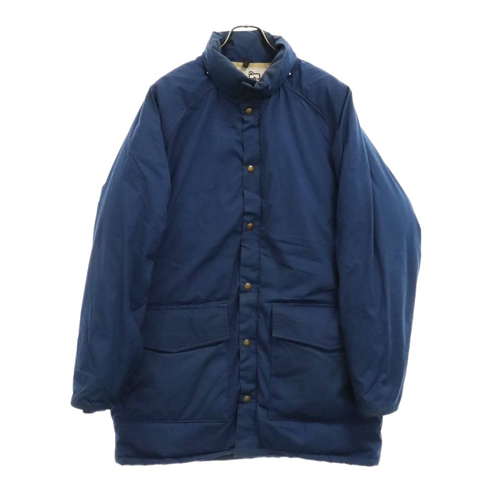 WOOLRICH (ウールリッチ) 70s VINTAGE ヴィンテージ ロゴボタン ダウンジャケット フーディ ブルー