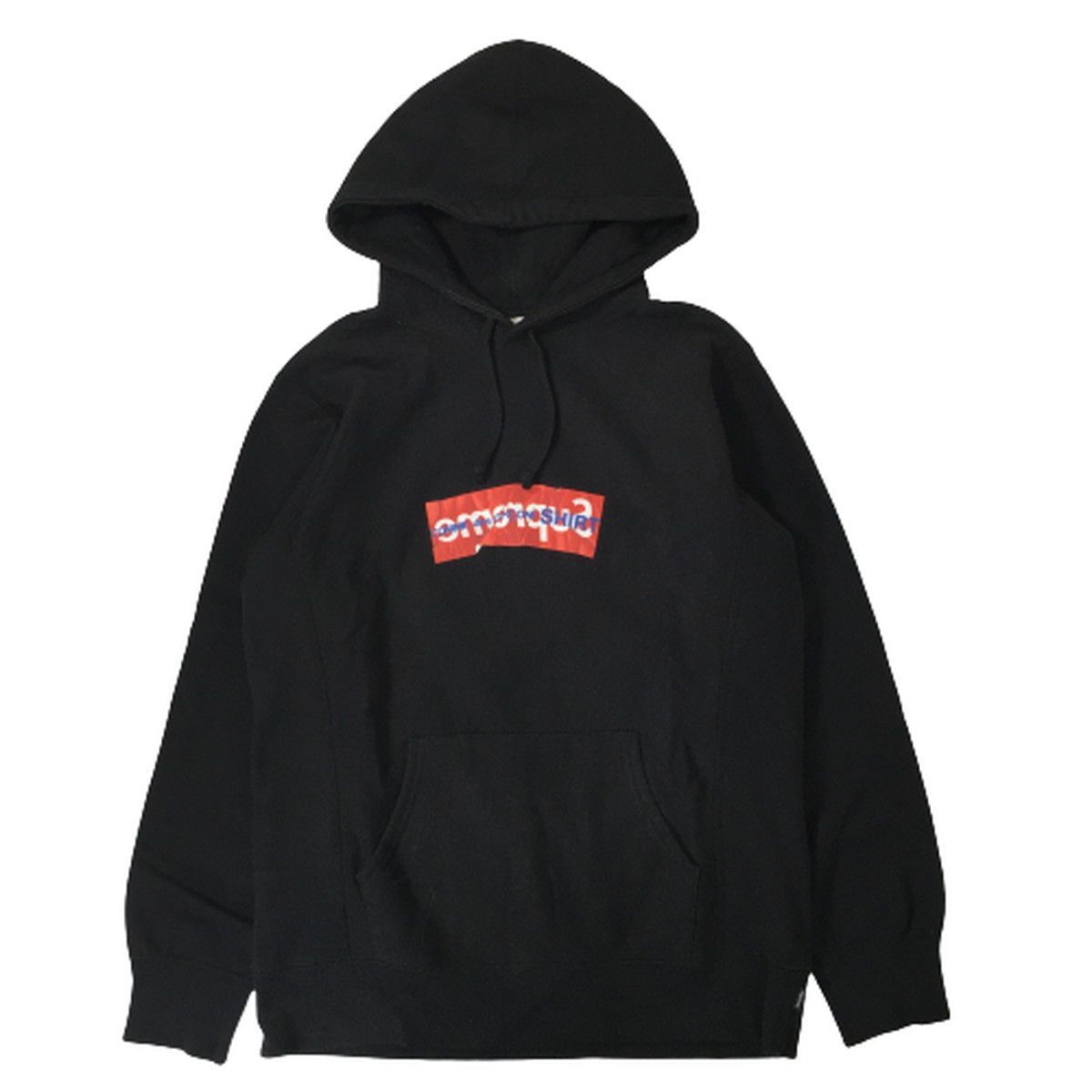 SupSupreme Box Logo Hooded Sweatshirt 黒　L