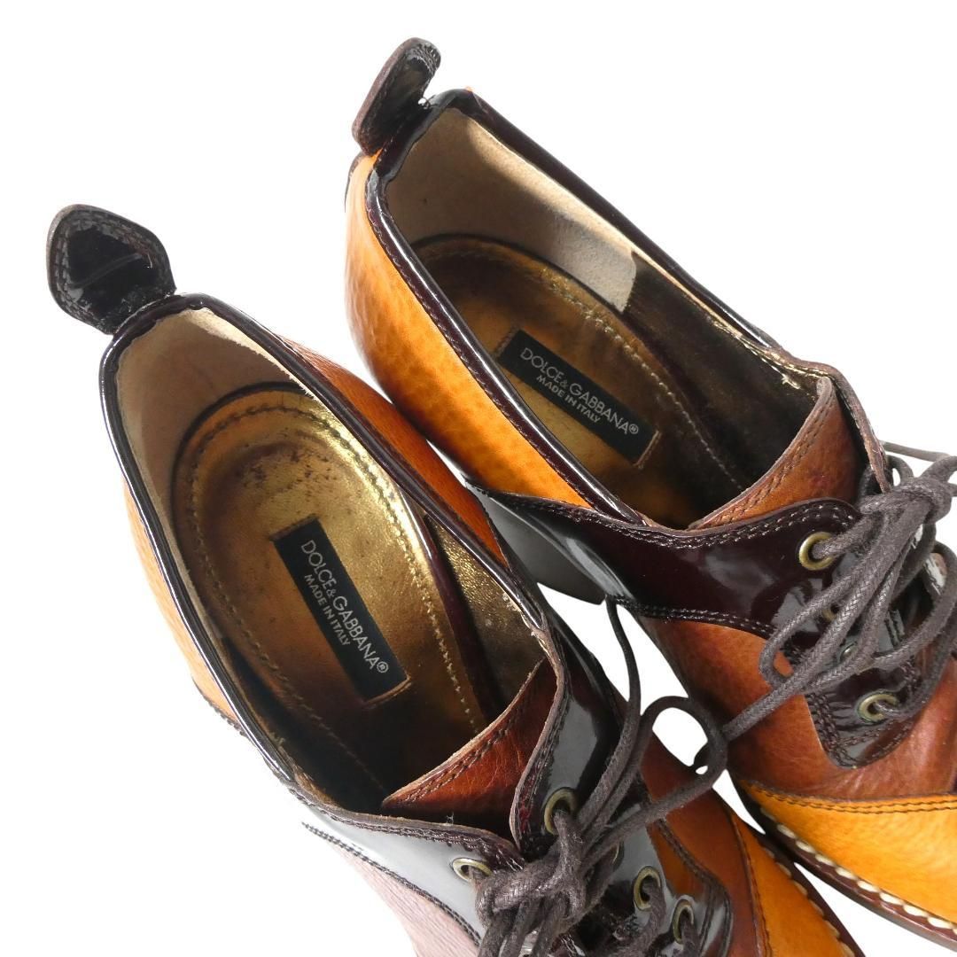 美品 Dolce&Gabbana ドルチェ&ガッバーナ サイズ37 約24㎝ レザー