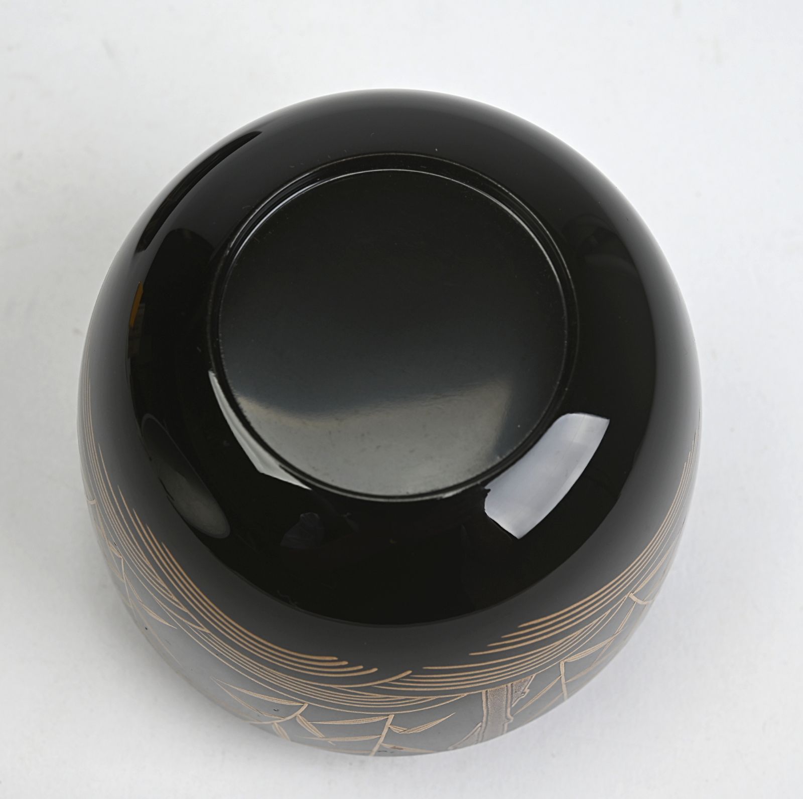 中村秀甫 加賀蒔絵 黒漆塗金蒔絵 かわせみ文 中棗 共箱 茶道具 WWW_OLIVIERBERNSTEIN_COM