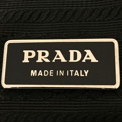 プラダ クラッチバッグ セカンドバッグ ブラック ナイロン レディース トライアングルロゴ 三角ロゴ PRADA