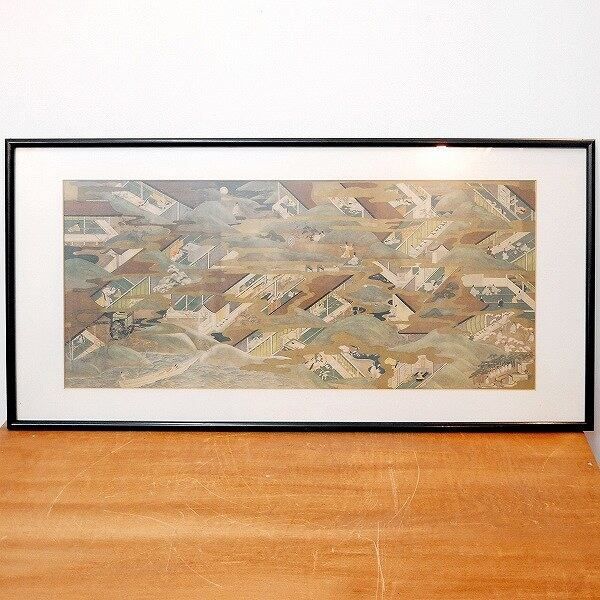 作家不明 大和絵 額入 No.170427-20 梱包サイズ140
