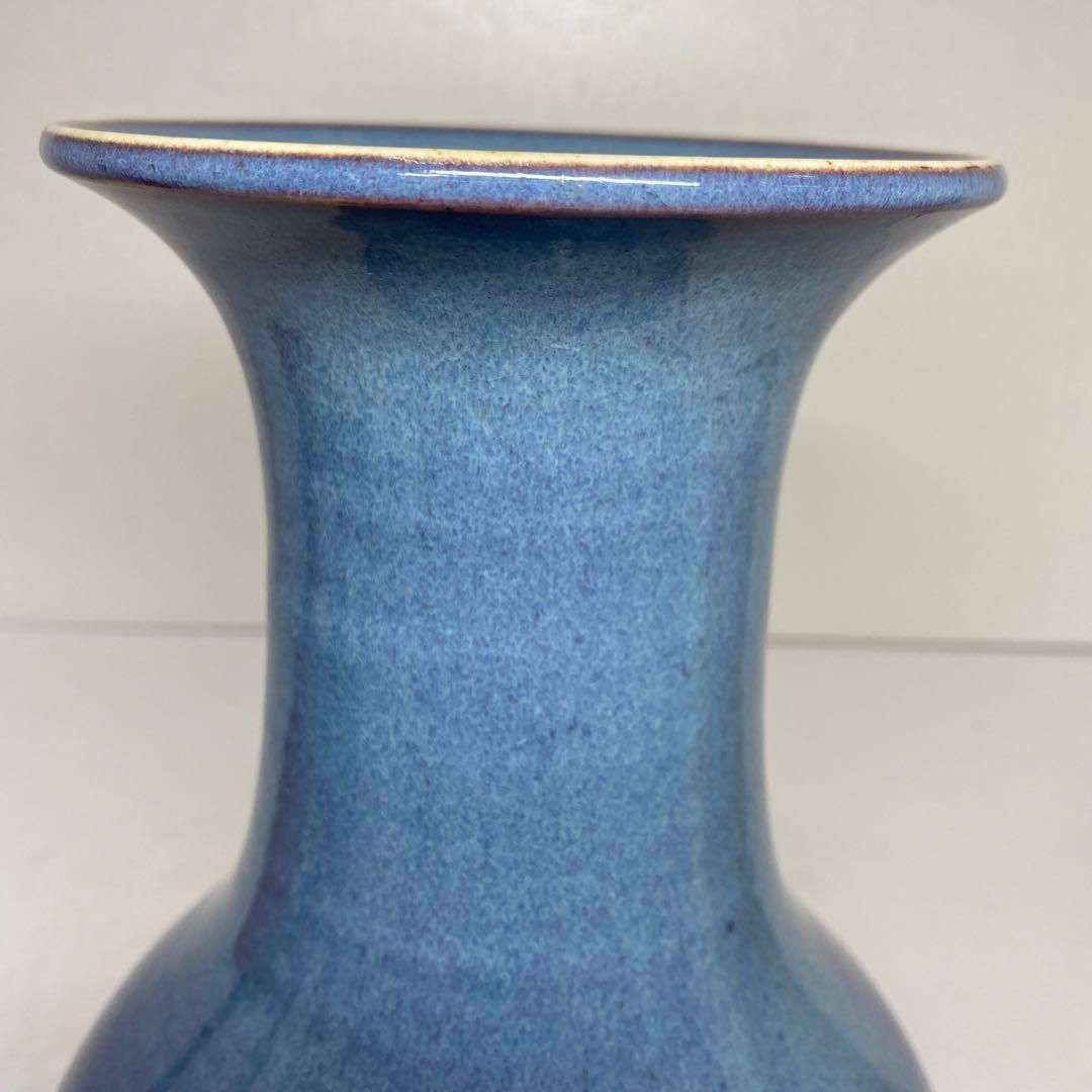 五代清水六兵衛　紫翠窯　花瓶　トコエ　高さ29cm 東H5-0611② 五代清水六兵衛 紫翠窯 花瓶 トコエ 高さ29cm 東H5-0611②