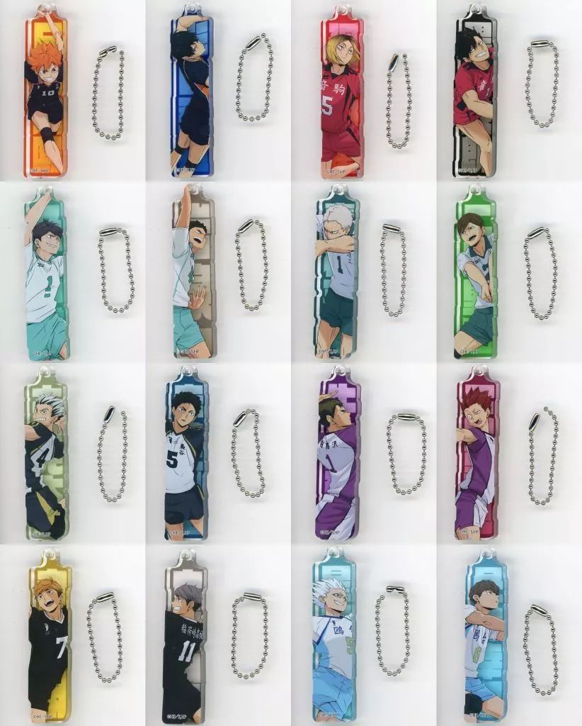 中古】キーホルダー 全16種セット 「ハイキュー!! トレーディング