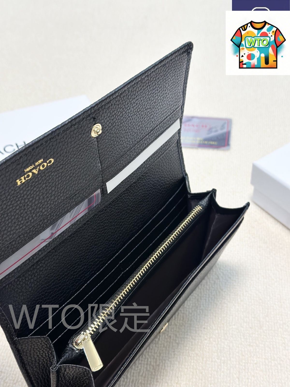 ✅のぶ様　売約済み品　【極美品】定価7.9万　コーチ メンテ済み　COACH 今日特価】Coach コーチ 新作財布 原版牛皮使用、仕上がり精巧で