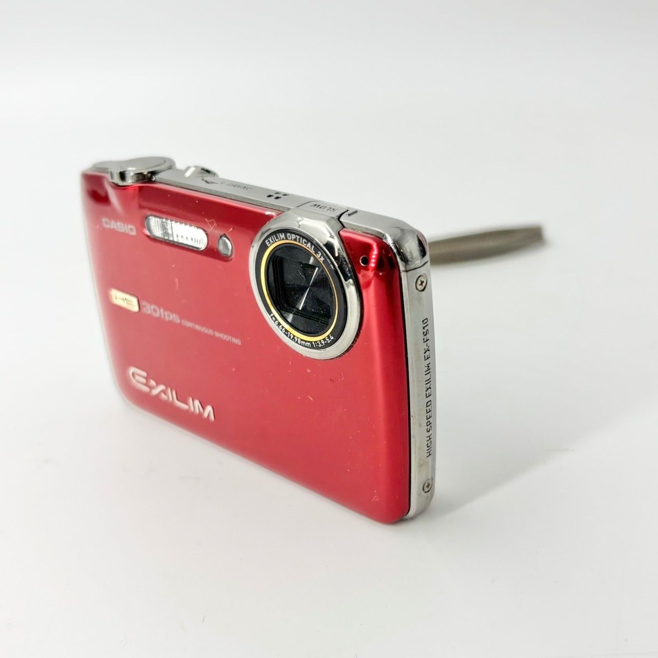 1338 CASIO EXILIM EX-FS10 デジタルカメラ レッド カシオ デジカメ