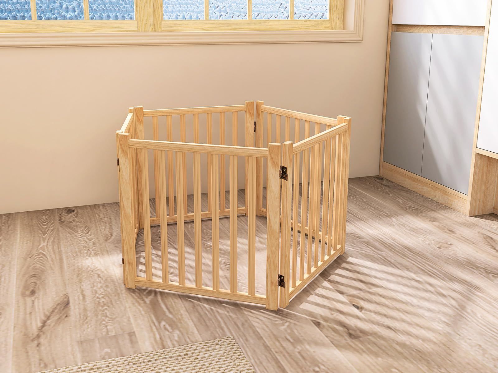 数量 高さ58cm 5枚 長さ292cm 木製自立式ドッグゲート