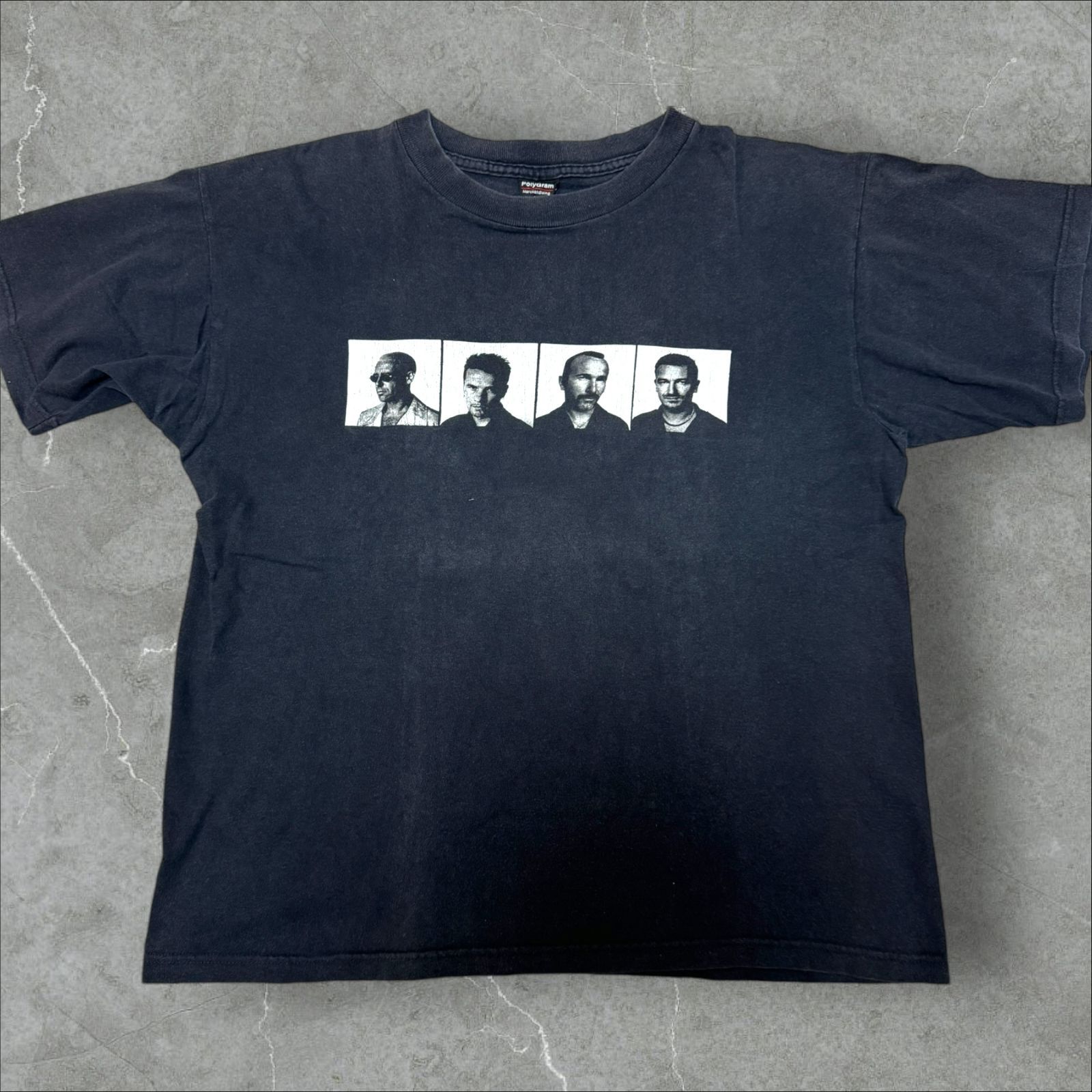 90s vintage Band T-Shirt U2 POPMART Tour 1997 Polygram フェード L 