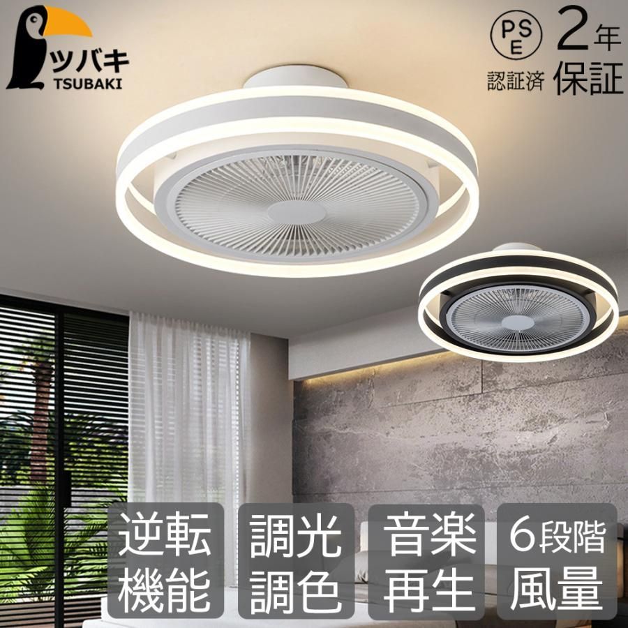 シーリングファンライト led dcモーター 逆回転機能 調光調色 音楽再生ファン付き照明 省エネ 風量調節 傾斜天井 扇風機 リモコン付き 天井
