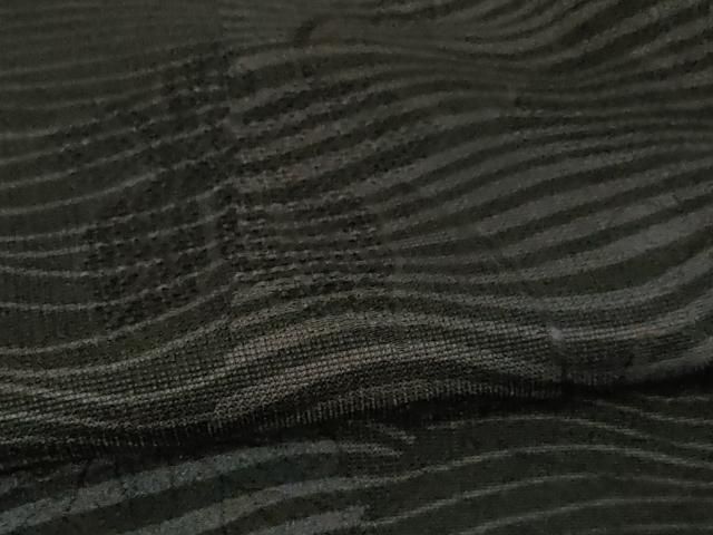 平和屋本店■極上　道中着　スリーシーズン　春夏秋　塵除け　ロング丈　蔦の葉紋紗　黒紅色地　逸品　未使用　DZAA4954kh5 平和屋本店□極上 道中着 スリーシーズン 春夏秋 塵除け ロング丈 蔦の